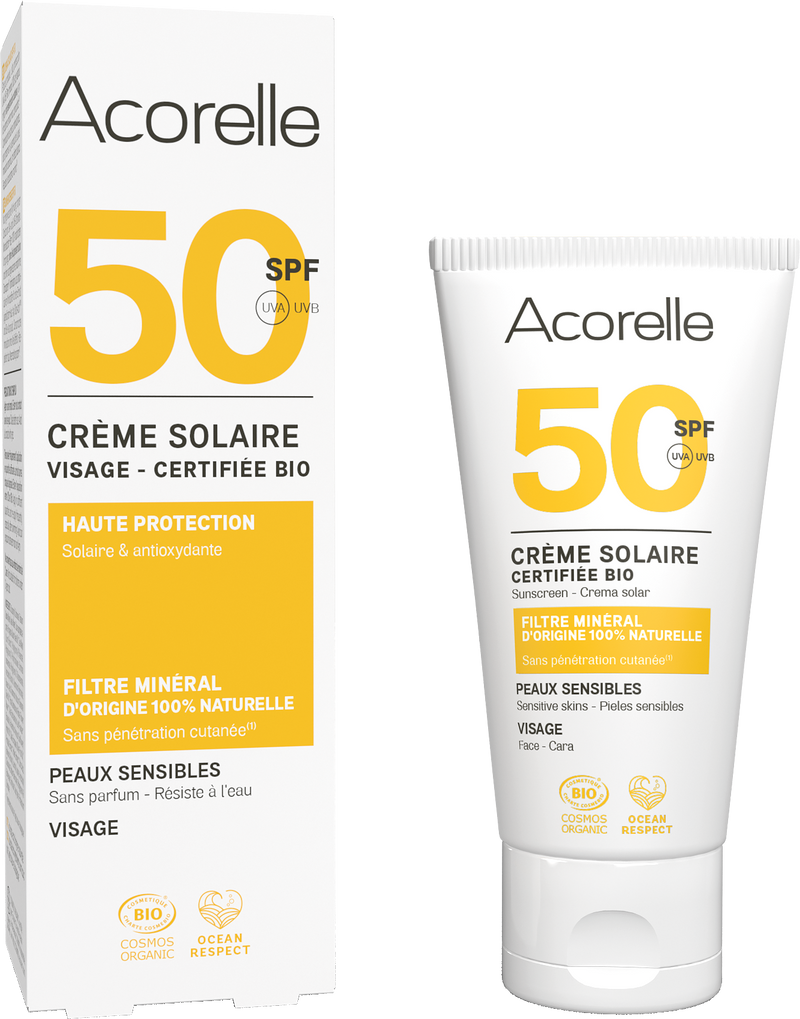 Crème solaire visage spf50 - 1