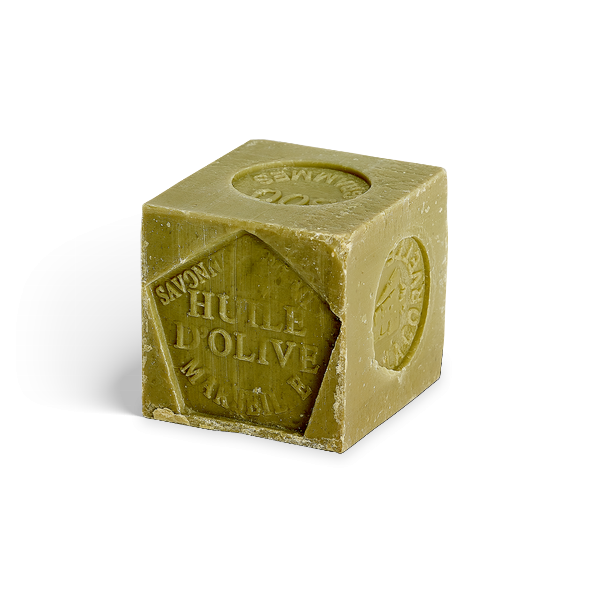 Cubes de savon de marseille olive nu (écocert) - 1