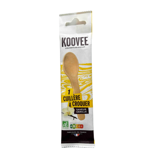 Cuillère à croquer saveur vanille bio (prêt à vendre) - 1