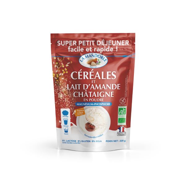 La Mandorle -- Préparation instantanée petit déjeuner châtaigne bio  - 225 g