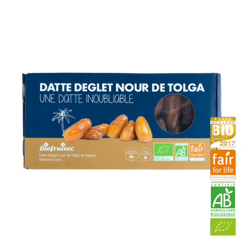 Datte deglet nour de tolga équitable sélection extra bio - 1