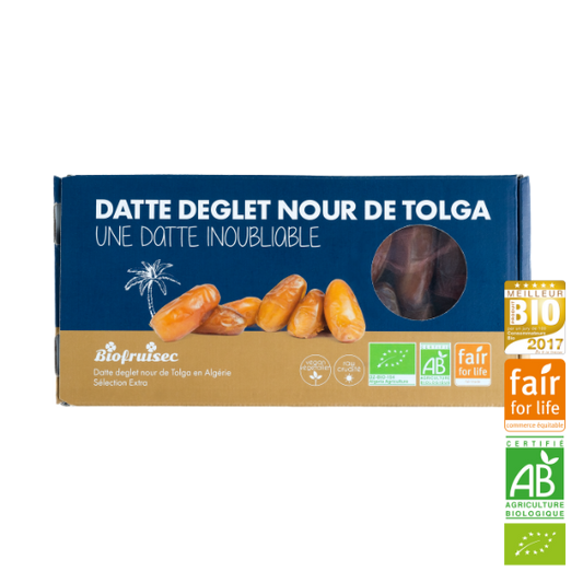 Datte deglet nour de tolga équitable sélection extra bio - 1