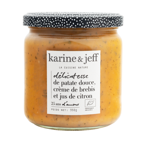 Délicatesse de patate douce, crème de brebis, jus de citron bio - 1