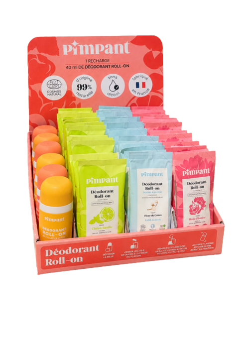 Pimpant -- Pack implantation déodorants (flacons roll on + recharges) - 240 g
