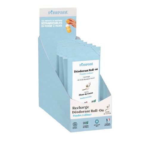 Pimpant -- Display vide recharges déo fleur de coton