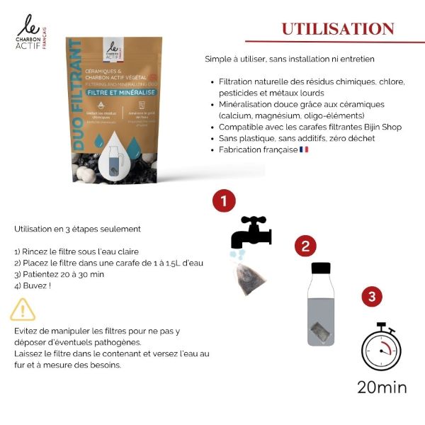 Duo filtrant (charbon actif et céramique) - 3