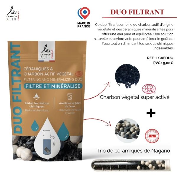 Duo filtrant (charbon actif et céramique) - 2
