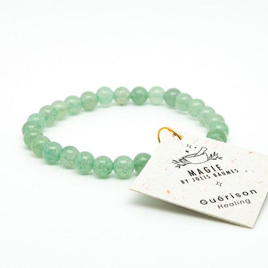 Jolis Baumes -- Bracelet aventurine verte