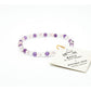 Jolis Baumes -- Bracelet attrape rêve améthyste, cristal et quartz