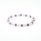 Jolis Baumes -- Bracelet attrape rêve améthyste, cristal et quartz