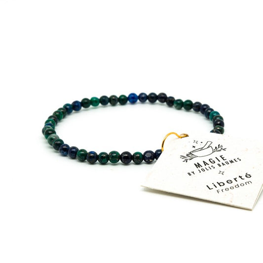 Jolis Baumes -- Bracelet liberté azurite