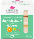 Emma Noël -- Savonnettes amande douce bio - 3 x 150 g