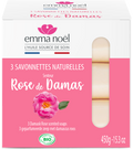 Emma Noël -- Savonnettes rose de damas bio - 3 x 150 g