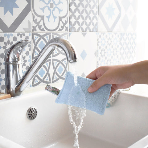 Eponge lavable cuisine bleue - 2