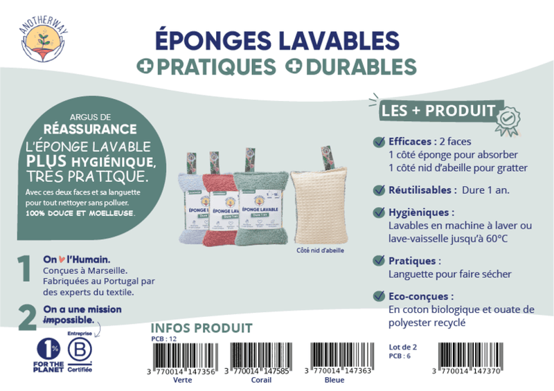 Eponges lavables cuisine - 3