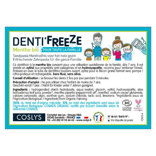 Coslys -- Etiquettes pour le denti'freeze famille 6,3 kg (rouleau) - x 50