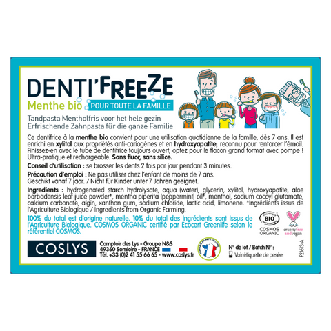 Coslys -- Etiquettes pour le denti'freeze famille vrac (rouleau) - x 50