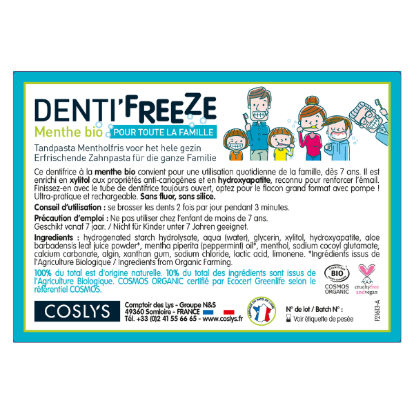 Coslys -- Etiquettes pour le denti'freeze famille vrac (rouleau) - x 50