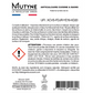 Mutyne -- Etiquettes nettoyant surfaces vitrées menthe - Rouleau de 50 étiquettes