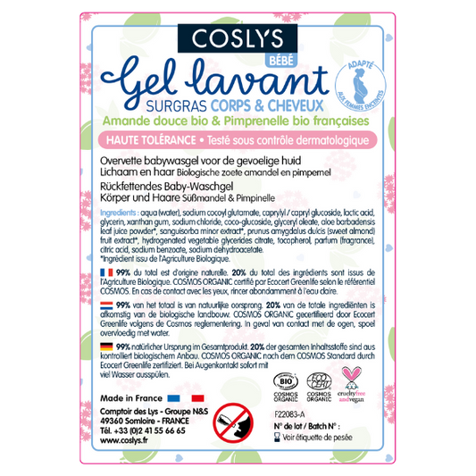 Coslys -- Etiquettes pour le gel lavant bébé (rouleau) - x 50