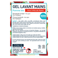 Coslys -- Etiquettes pour le gel lavant mains pomme (rouleau) - x 50