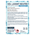 Coslys -- Etiquettes pour le gel lavant neutre (rouleau) - x 50