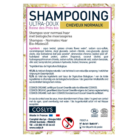 Coslys -- Etiquettes pour le shampooing cheveux normaux (rouleau) - x 50