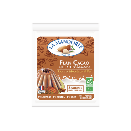 La Mandorle -- Flan chocolat au lait d'amande bio - (4 portions)