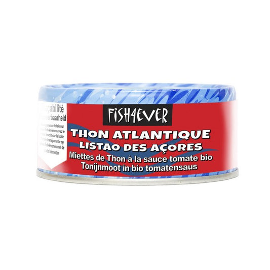 Fish4ever -- Miettes de thon listao à la sauce tomate bio - 160 g