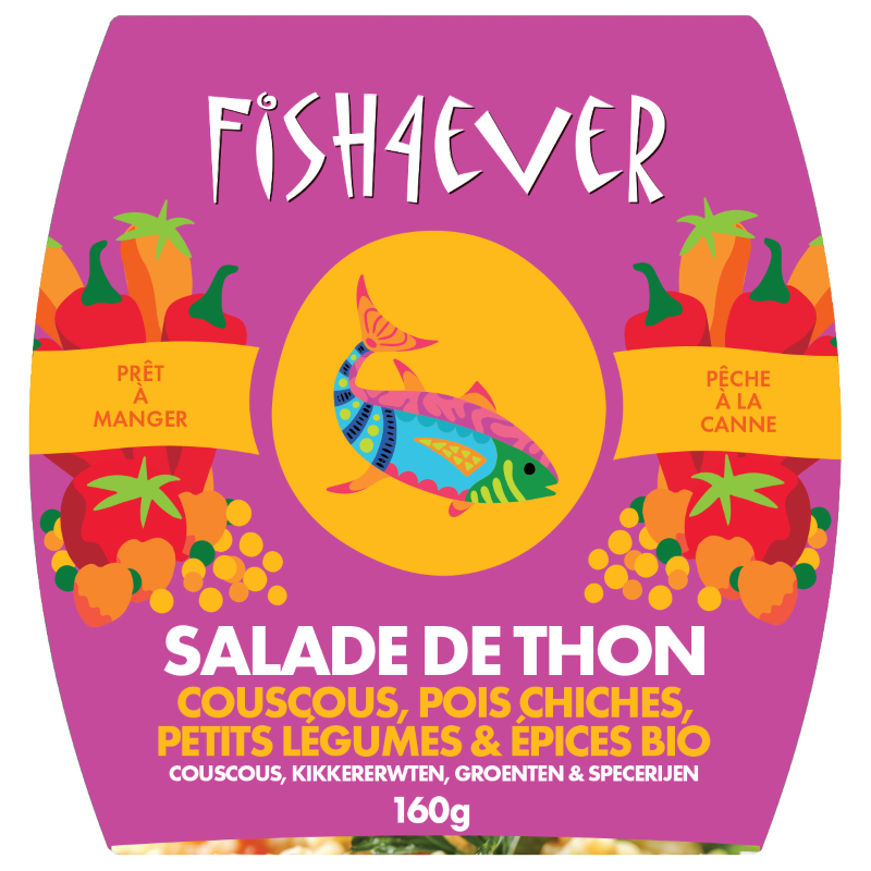 Fish4ever -- Salade de thon couscous pois chiche - 160 g