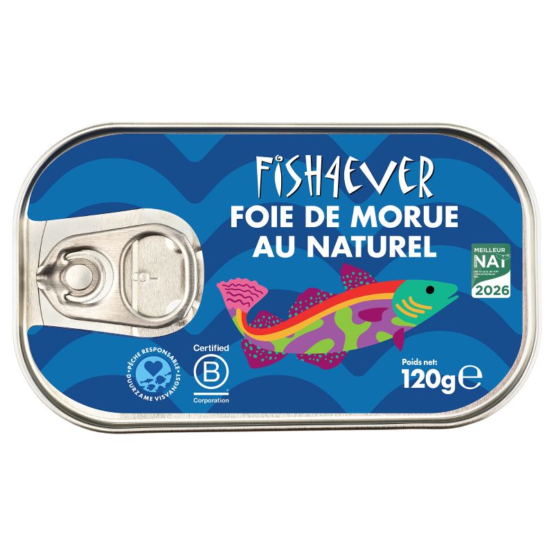 Fish4ever -- Foie de morue (origine Islande) - 120 g