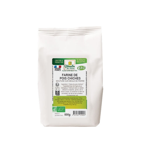 Farine de pois chiches meule de pierre bio - 1