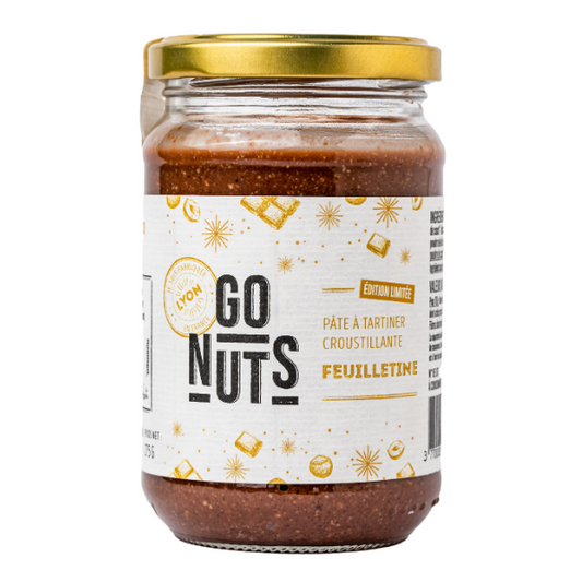 Go Nuts -- Pré-commandes noël pâte à tartiner chocolat feuilletines bio - 275 g