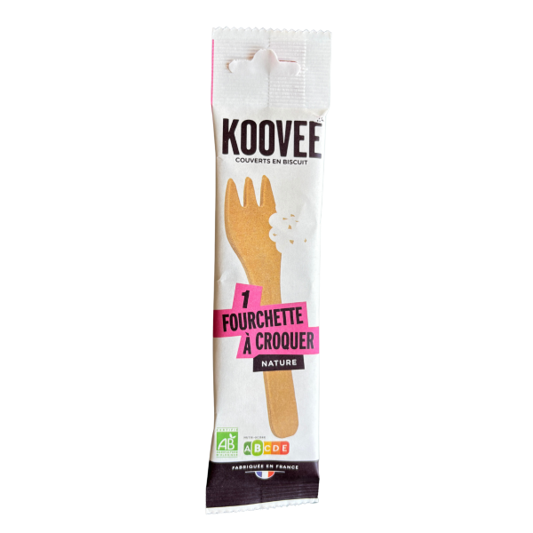 Koovee -- echantillon fourchette à croquer nature bio 10 g