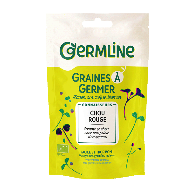 Germline -- Graines à germer chou rouge bio (origine Italie) - 100 g