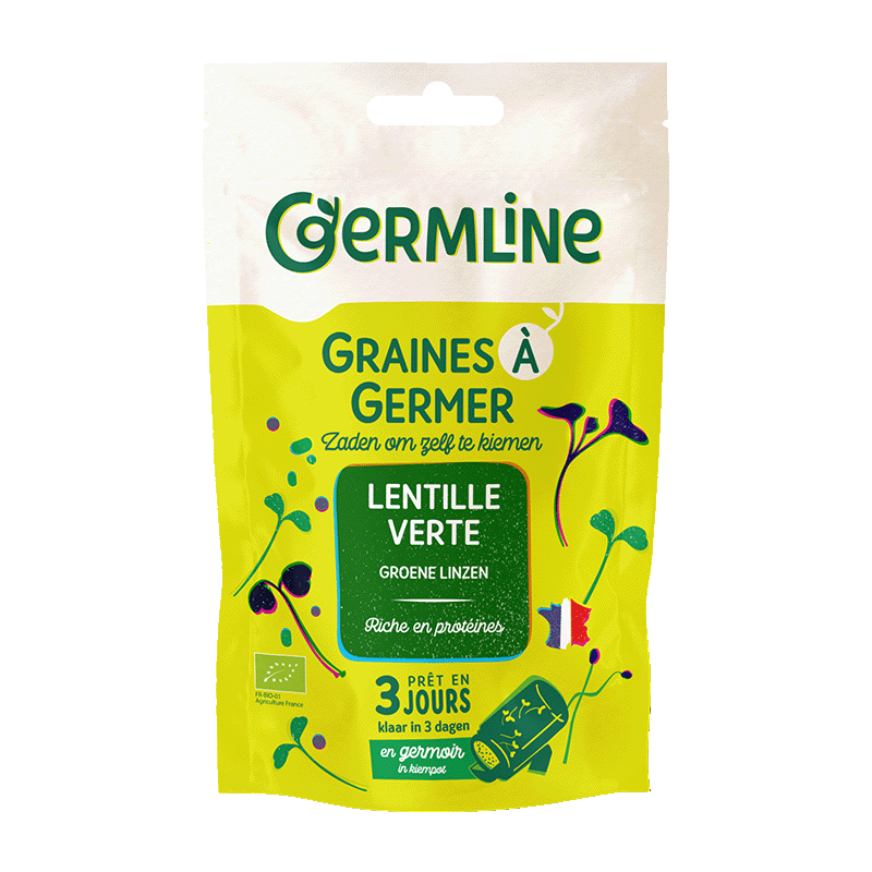 Germline -- Graines à germer lentille bio (origine France) - 150 g