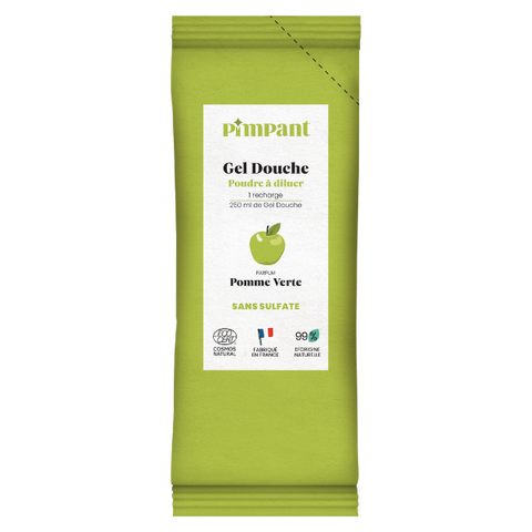 Pimpant -- Gel douche pomme verte poudre à diluer - 25 g