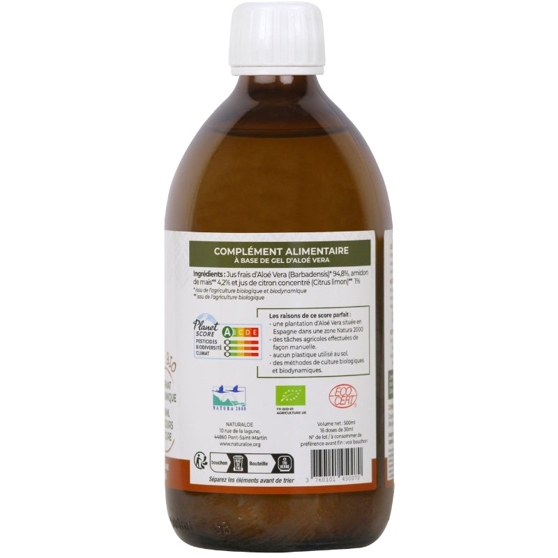 Gel d'aloé vera bio demeter (non filtré, non pasteurisé) - 3