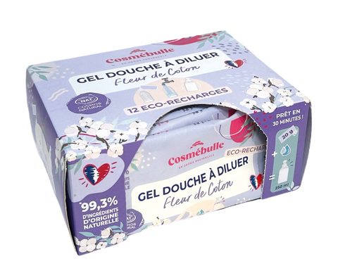 Gel douche à diluer fleur de coton (prêt à vendre) - 1