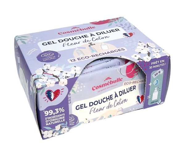 Gel douche à diluer fleur de coton (prêt à vendre) - 1