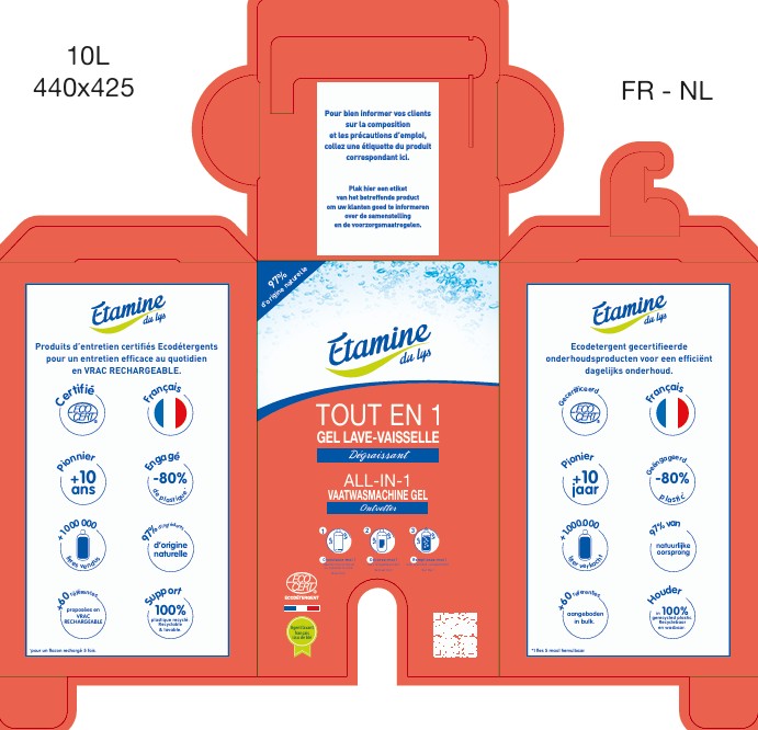 Gel lave-vaisselle tout en un (casquette pour vrac 10kg)  - 1