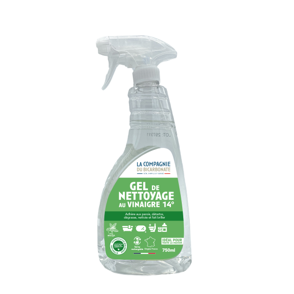 Gel végétal naturel au vinaigre 14 ° à la menthe (spray) - 1