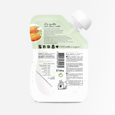 Gourde compote carotte bio - 2