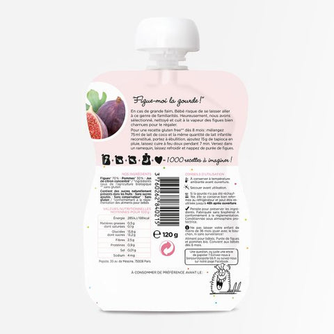 Gourde compote figue bio - 2