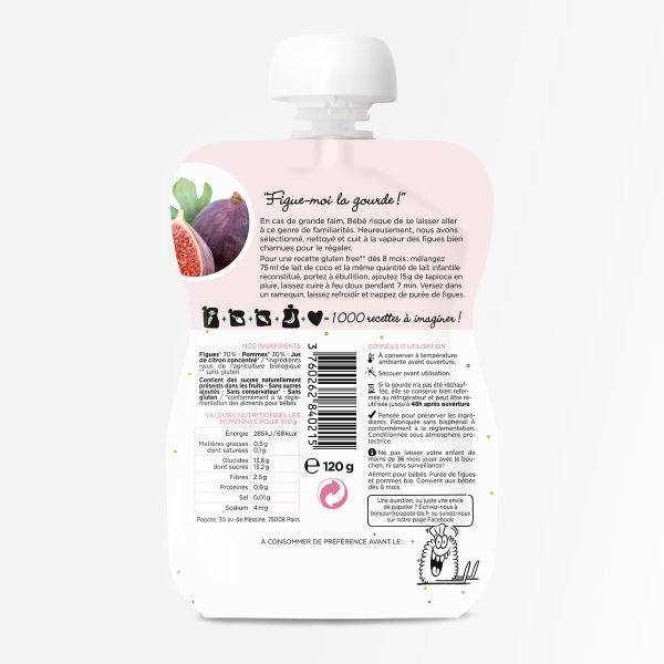 Gourde compote figue bio - 2