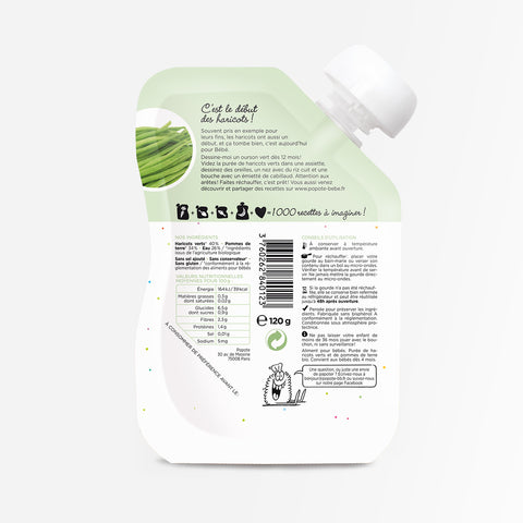 Gourde compote haricot vert bio - 2