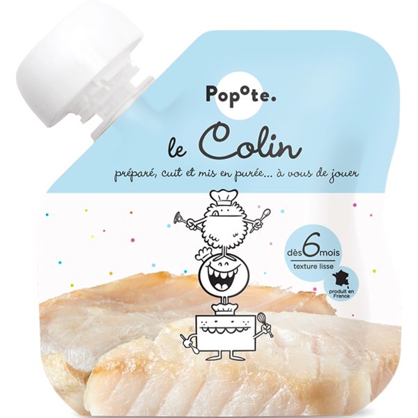 Gourde purée colin bio - 60 g - 1