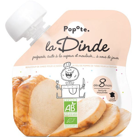 Gourde purée dinde bio - 1
