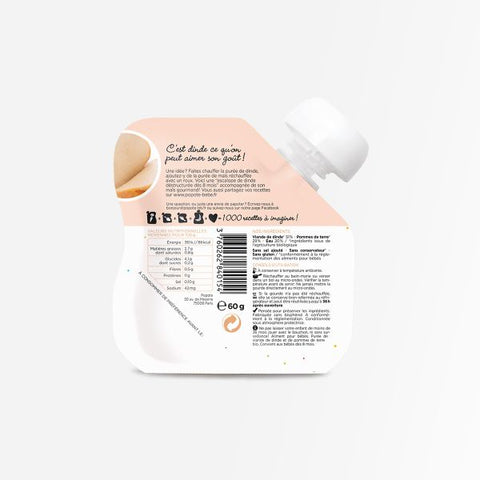 Gourde purée dinde bio - 2