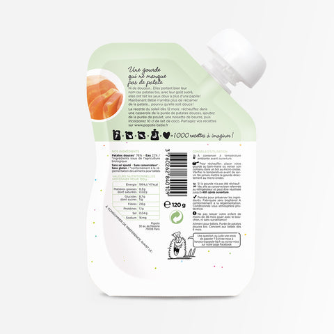 Gourde purée patate douce bio - 2